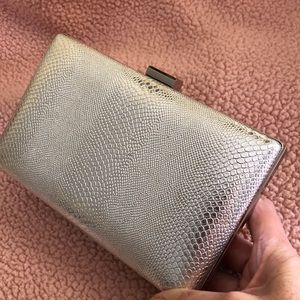 Cocktail clutch. Silver. Small. 8”x5” NWT